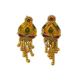 Crystal Leaf Gold Tops