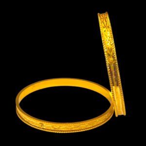 Sparkling Edge 22KT Gold Churi Bangle