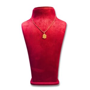 Golden Orchid Crown Pendant