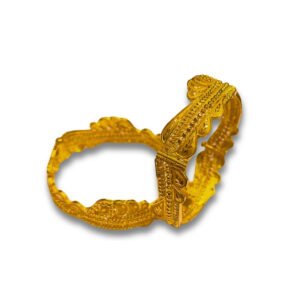 Floral 22KT Gold Patla Bangle