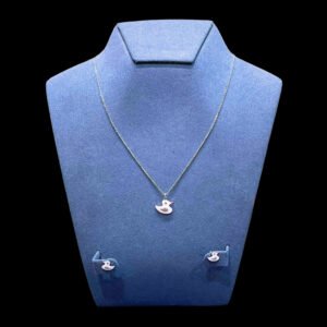 Floral 925 Silver Ladies Set Necklace Collection