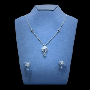 Sparkling 925 Silver Ladies Set Necklace Collection