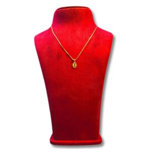 Golden Ribbon Charm Pendant