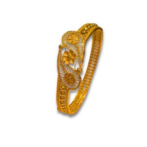 Temple Design 22KT Gold Patla Bangle
