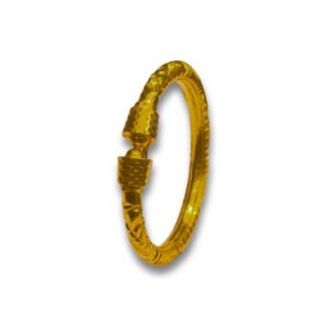 Diamond Cut 22KT Gold Patla Bangle
