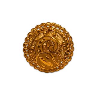 22KT Golden Petals Bridal Ring
