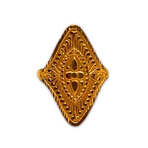 22KT Radiant Bridal Gold Ring
