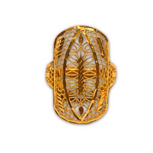 22KT Floral Majesty Bridal Ring