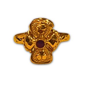 22Kt Gold Luxury Floral Ring