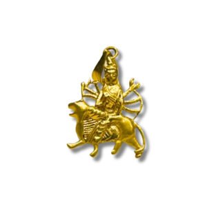 22KT Gold Durga Pendant