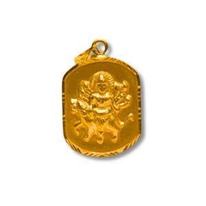22KT Gold Durga Devi Pendant