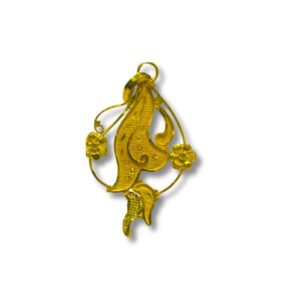 Golden Petunia Bloom Pendant